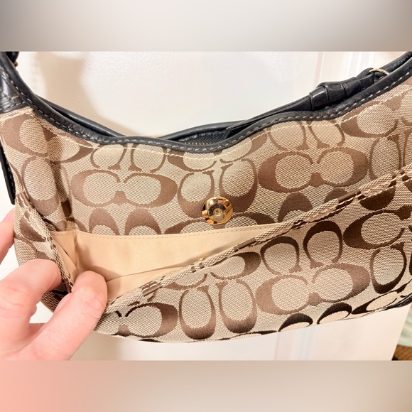 Coach Large Signature Carly Shoulder Bag - Style 11431 - Picture 11 of 15